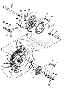 XV VIRAGO 750 drawing REAR WHEEL