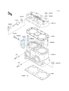 JS 750 C [SXI PRO] (C1-C5) [SXI PRO] drawing CYLINDER HEAD_CYLINDER