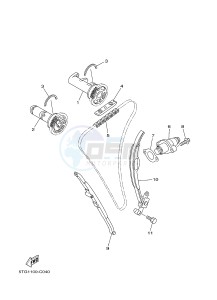 YFZ450 YFZ450B (1PD2 1PD3 1PD1) drawing CAMSHAFT & CHAIN