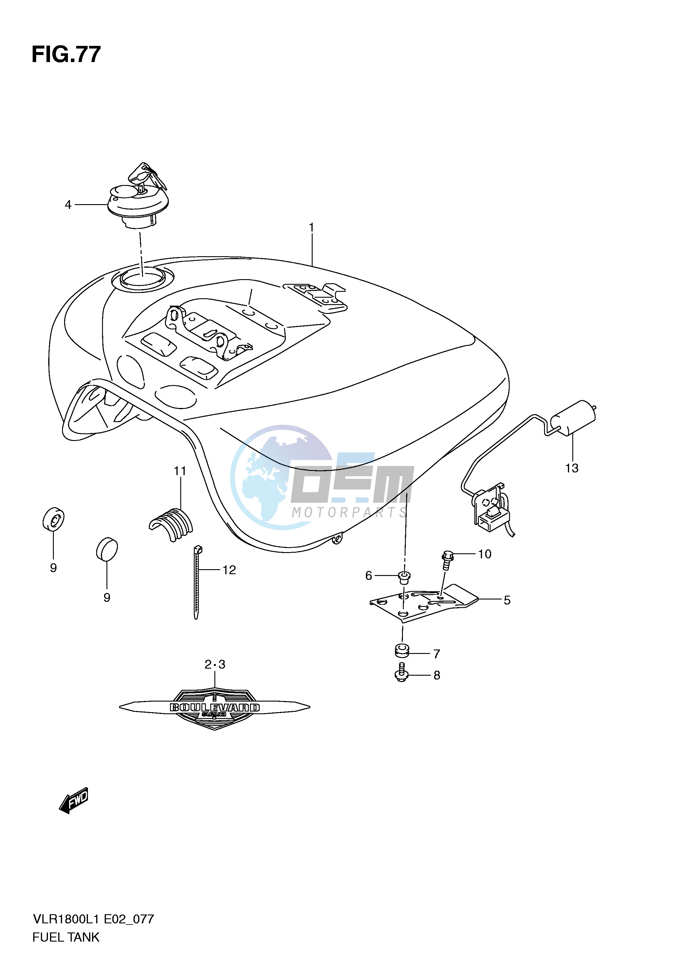 FUEL TANK (VLR1800TL1 E24)