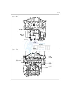 NINJA H2 ZX1000NFF XX (EU ME A(FRICA) drawing Crankcase Bolt Pattern