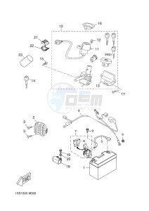 YP400R X-MAX 400 (1SD4 1SD4 1SD4) drawing ELECTRICAL 1