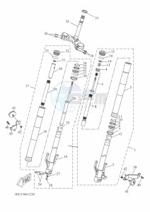 YZF125-A YZF-R125 (B5G6) drawing FRONT FORK