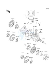 JT 1200 C [1200 STX-R] (1-2) [1200 STX-R] drawing CRANKSHAFT_PISTON-- S- -