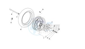 VARIANT SPORT - 50 CC VTHSBA00 2T drawing FRONT WHEEL