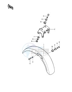 KE 100 A [KE100] (A9-A10) [KE100] drawing FRONT FENDER