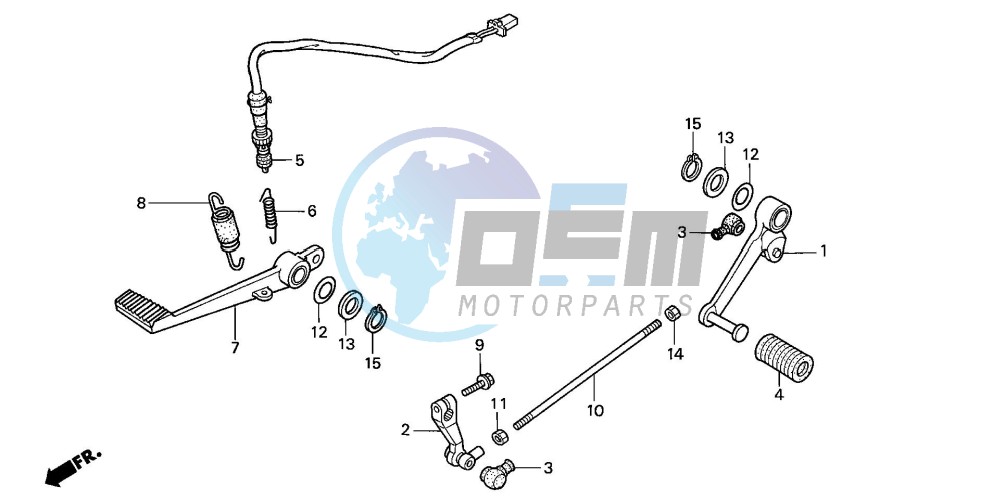 BRAKE PEDAL/CHANGE PEDAL