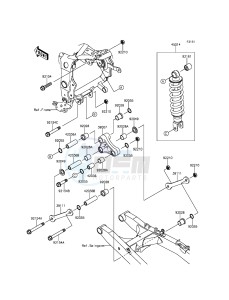 NINJA_250SL BX250AFF XX (EU ME A(FRICA) drawing Suspension/Shock Absorber