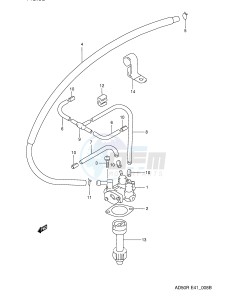 AD50 (E41) drawing OIL PUMP (P9,E94,MODEL R)