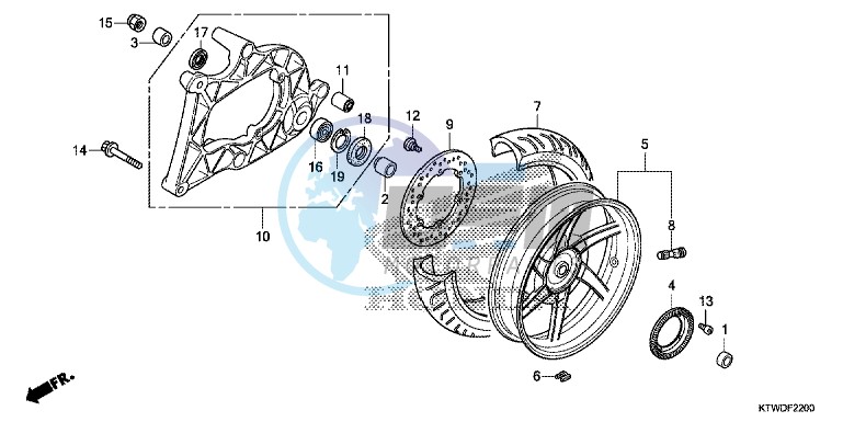 REAR WHEEL/SWINGARM