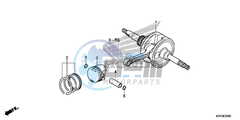 CRANKSHAFT/ PI STON