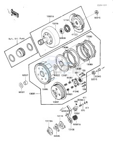 KLF 185 A [BAYOU 185] (A1-A1A) [BAYOU 185] drawing CLUTCH