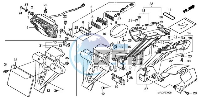 TAILLIGHT (CBR1000RR8,9/R A9)