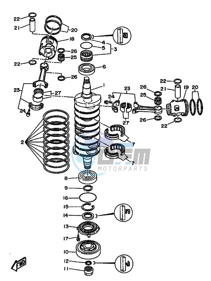 CRANKSHAFT--PISTON