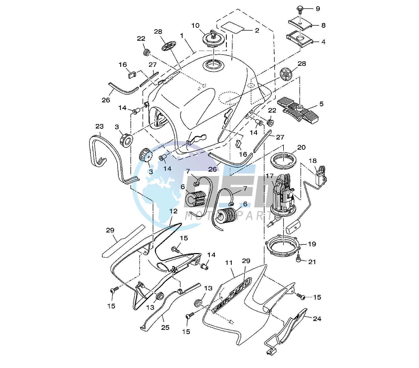 FUEL TANK 5D13-14