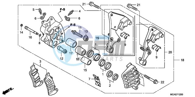 R. FRONT BRAKE CALIPER