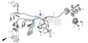 TRX450R drawing WIRE HARNESS (TRX450R4,5)