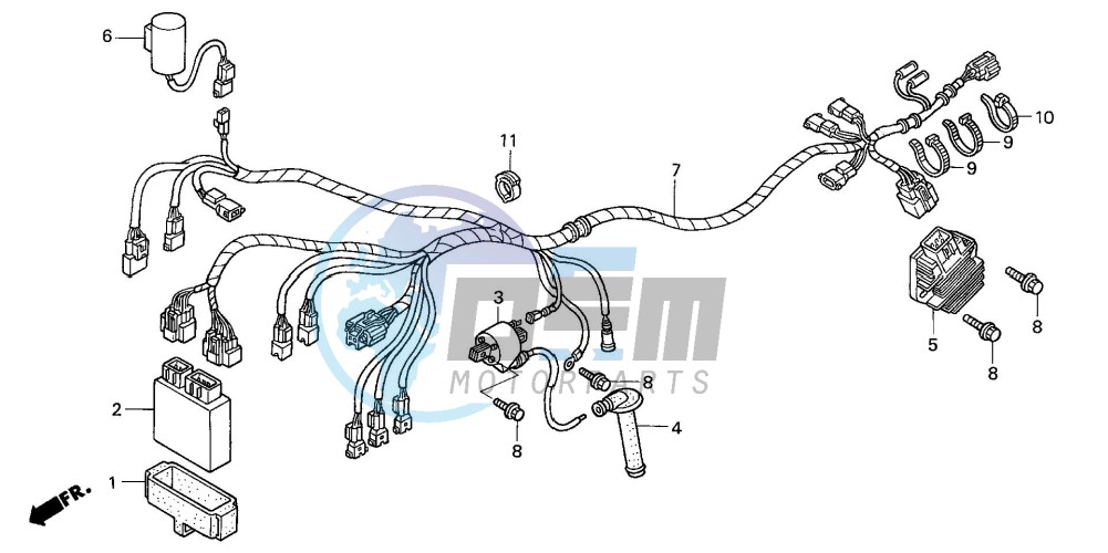 WIRE HARNESS (TRX450R4,5)