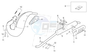 etx 125 1998 drawing Exhaust unit