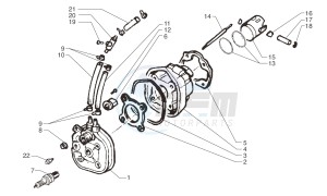 Ark LC Blue-Pearl white -Matt Black 50 drawing Cylinder- piston