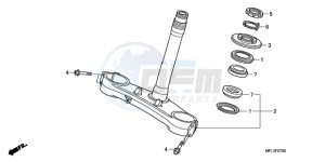 CBR1000RA9 Australia - (U / ABS MME) drawing STEERING STEM