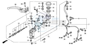 CBR1000RR drawing FR. BRAKE MASTER CYLINDER