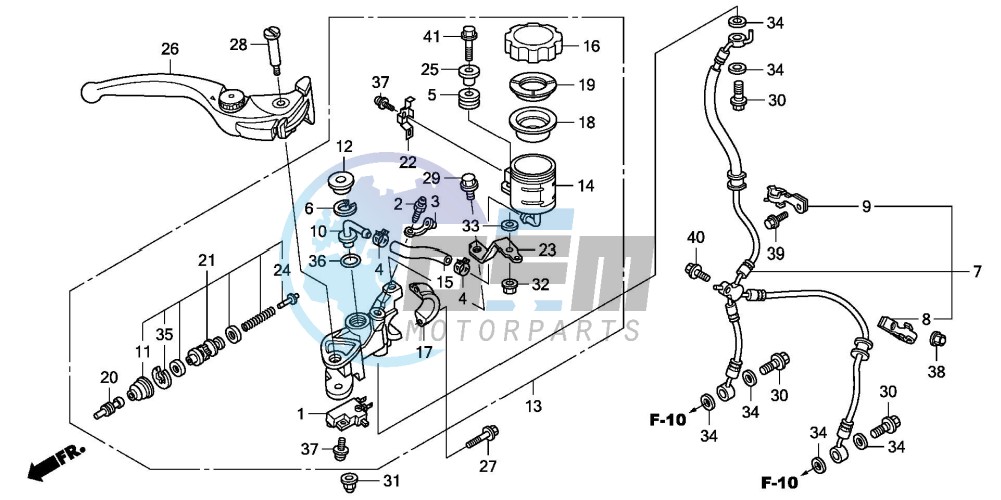 FR. BRAKE MASTER CYLINDER