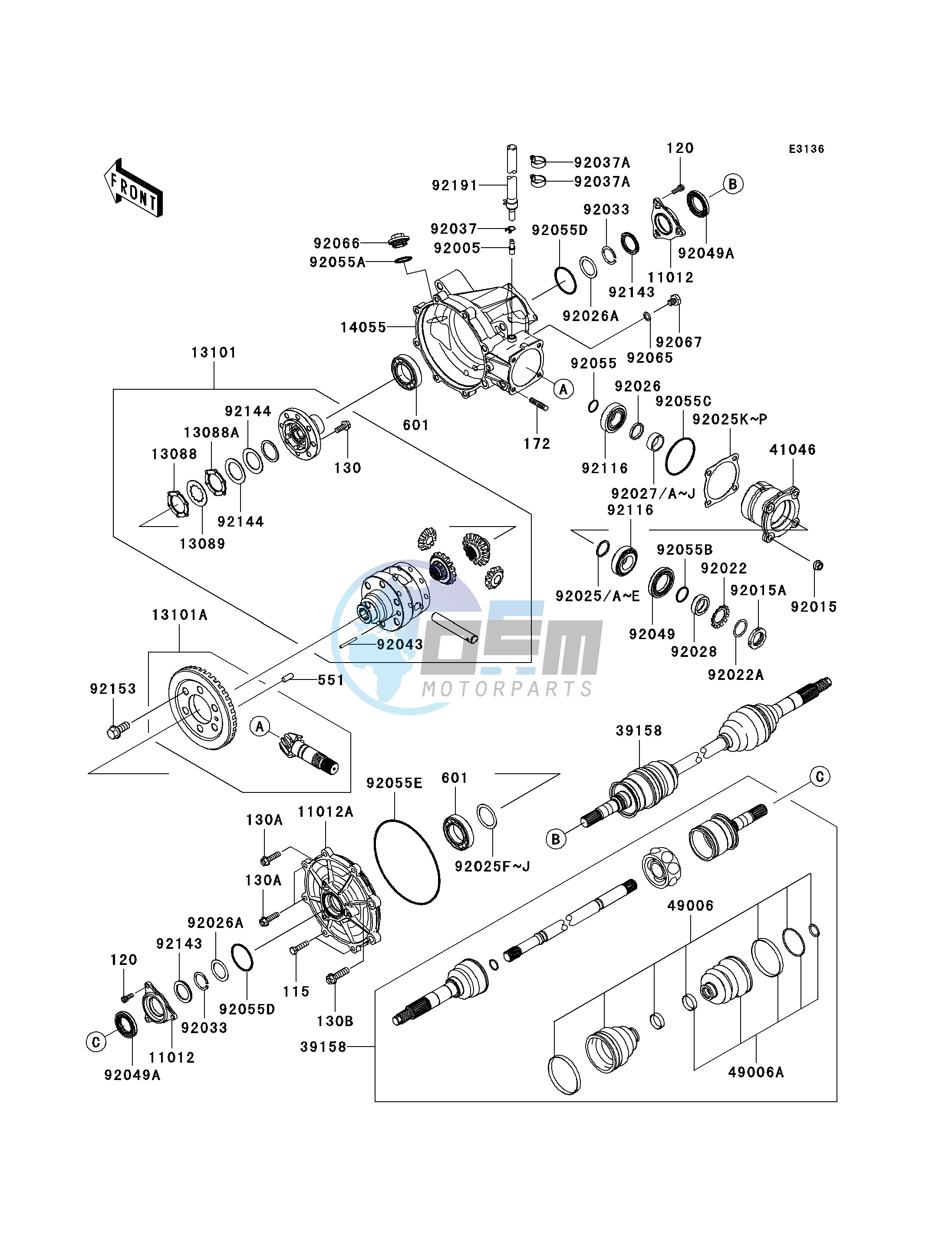 DRIVE SHAFT-FRONT