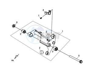 HD2 200EFI drawing MOTOR SUSPENSION