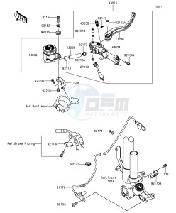 NINJA ZX-10R ABS ZX1000SGFB XX (EU ME A(FRICA) drawing Front Master Cylinder