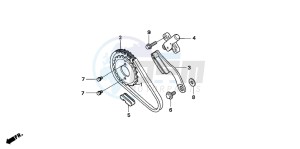 TRX500FM drawing CAM CHAIN/TENSIONER