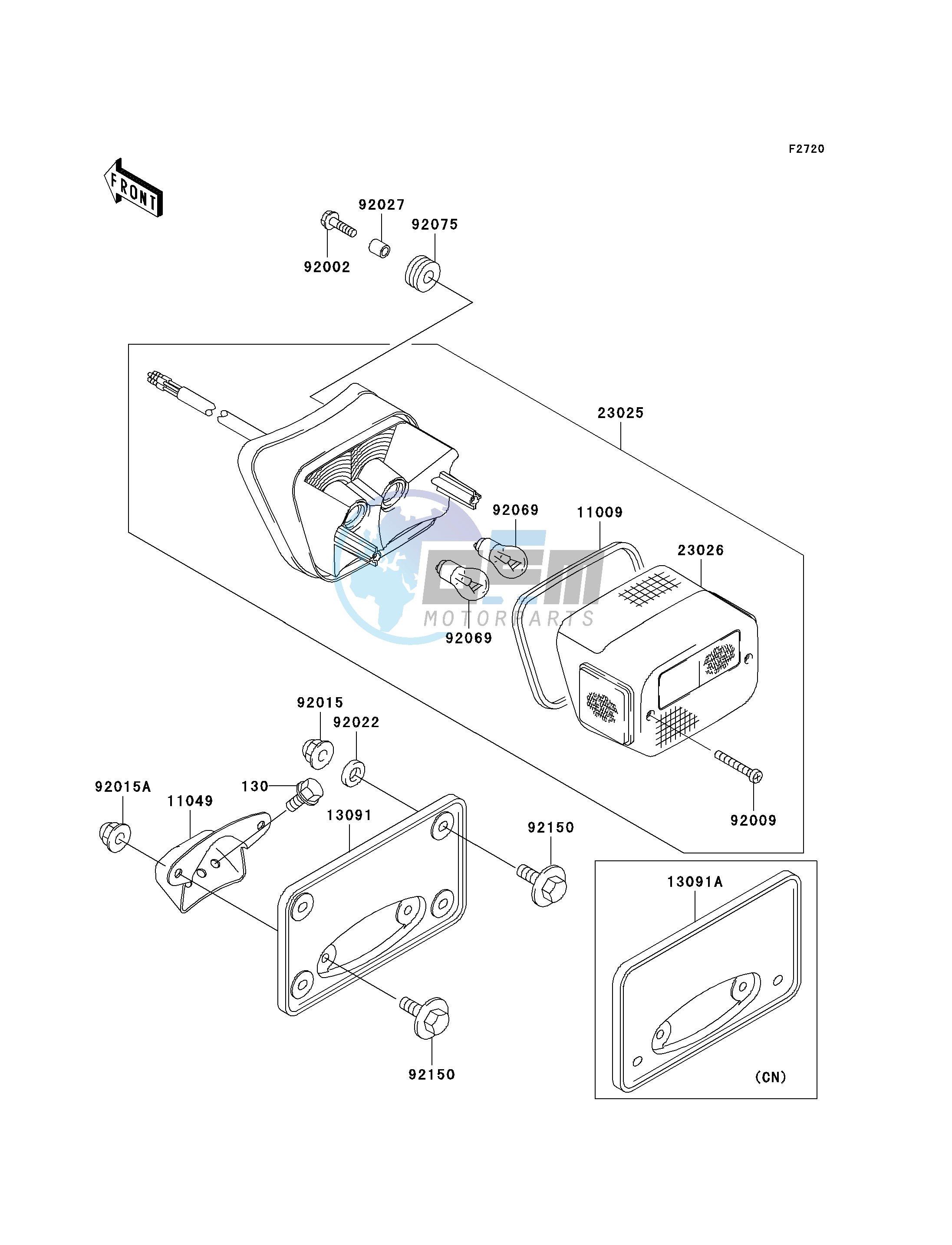 TAILLIGHT-- S- -