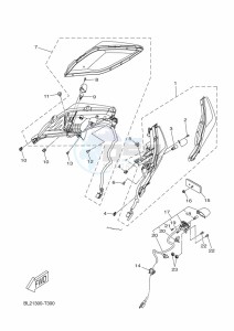 CZD300-A XMAX 300 (BY34) drawing TAILLIGHT