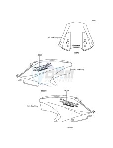 VERSYS_650 KLE650EFF XX (EU ME A(FRICA) drawing Decals(Yellow)