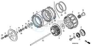 CRF250R9 ED / BLA CMF drawing CLUTCH