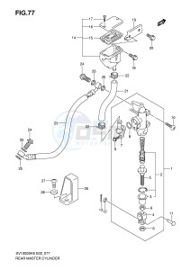 SV1000 (E2) drawing REAR MASTER CYLINDER