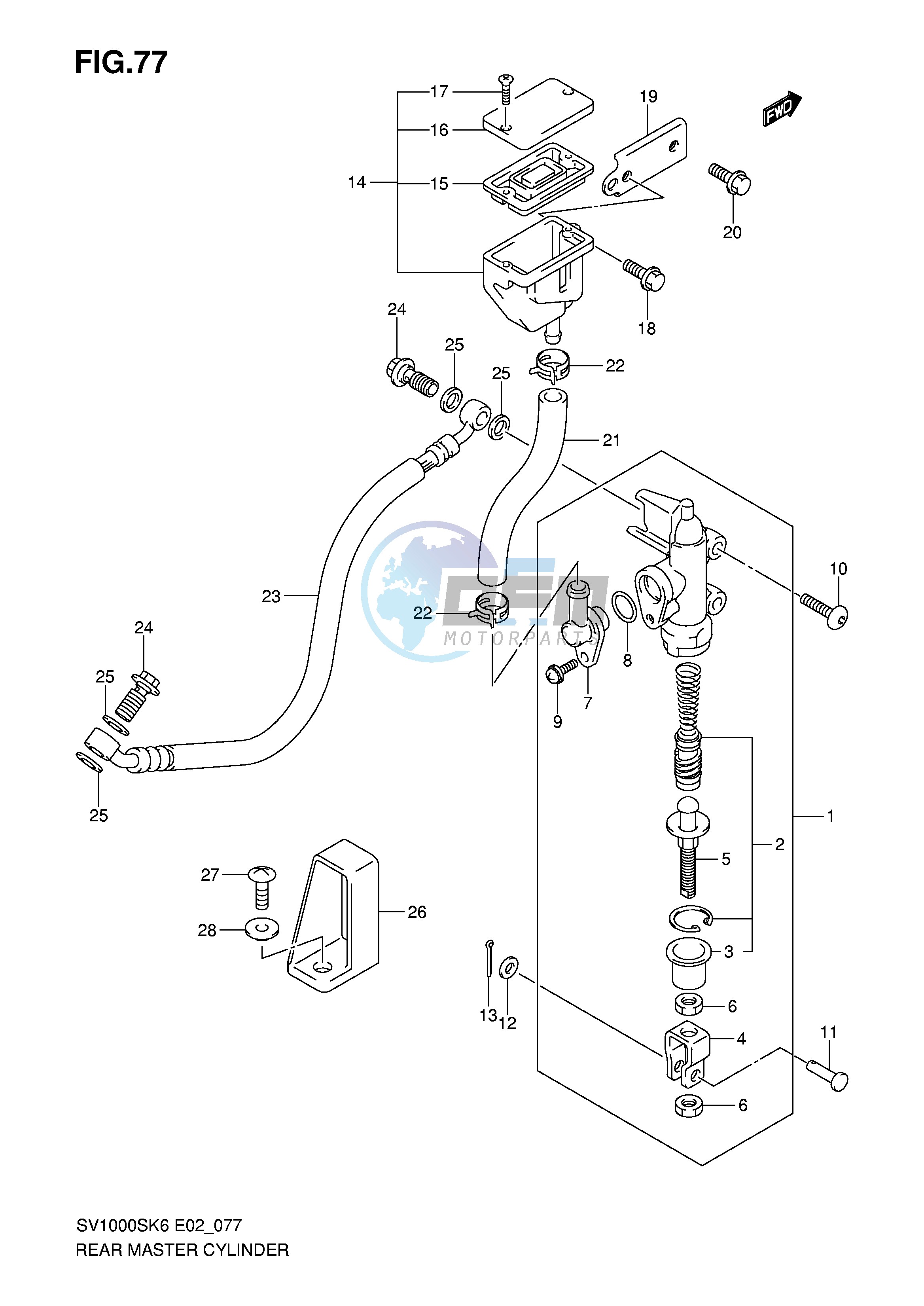 REAR MASTER CYLINDER