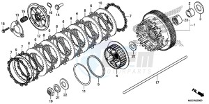 CB1100 UK - (E) drawing CLUTCH