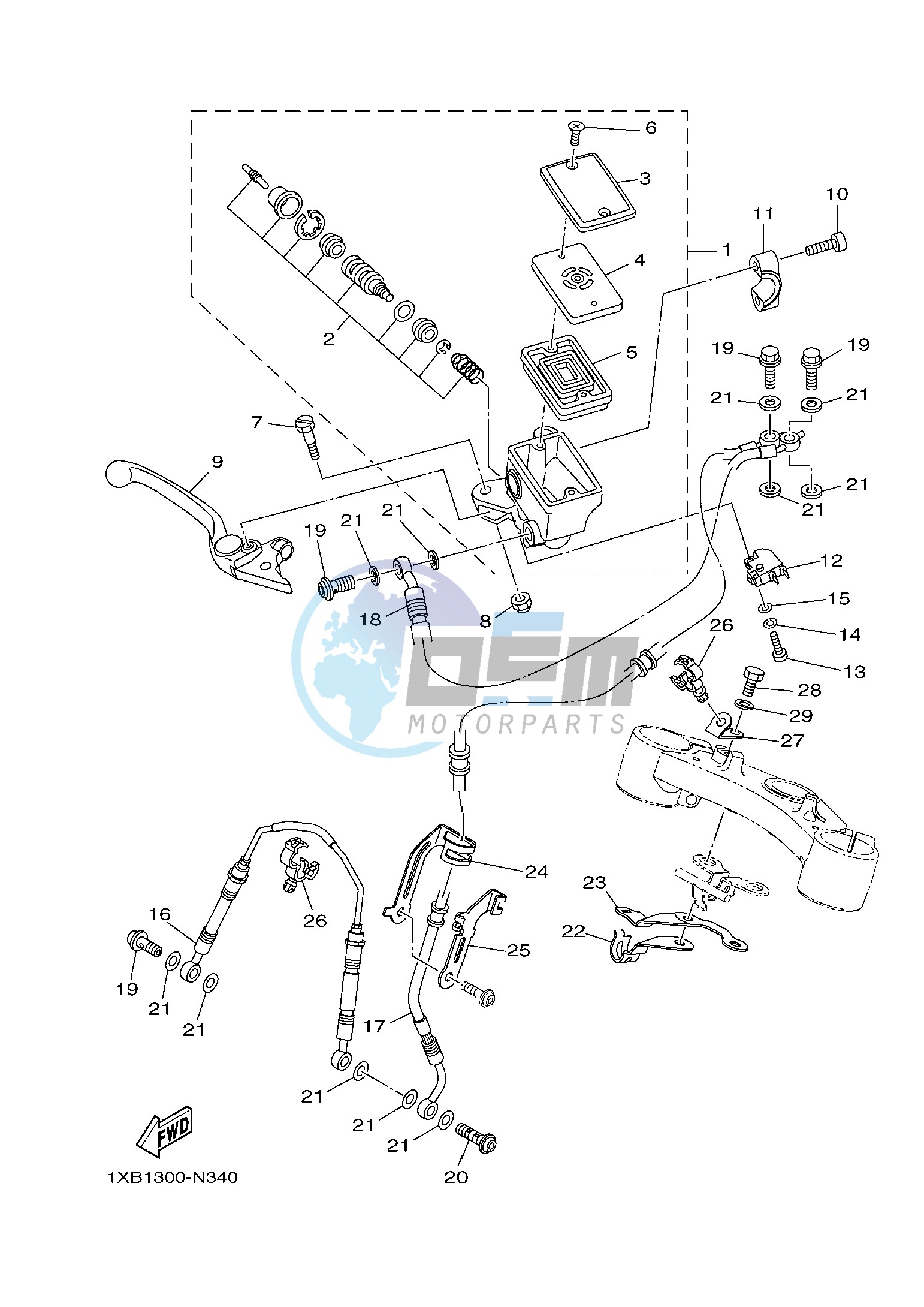 FRONT MASTER CYLINDER