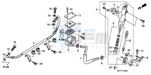 XL700V9 Europe Direct - (ED / SPC) drawing RR. BRAKE MASTER CYLINDER