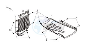 MAXSYM 600I ABS drawing REAR FENDER / INNER SHIELD