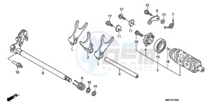 XL1000VA9 Europe Direct - (ED / ABS) drawing GEARSHIFT DRUM