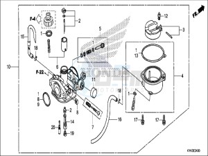 CRF110FH Europe Direct - (ED) drawing CARBURETOR