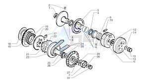 Ark LC Blue-Silver 125 drawing Driving pulley - Driven Pulley