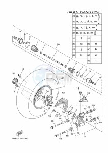 YFM700FWAD GRIZZLY 700 EPS (BLT8) drawing REAR WHEEL 2