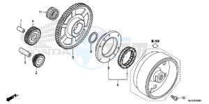 NC750SAE NC750SA ED drawing STARTING CLUTCH