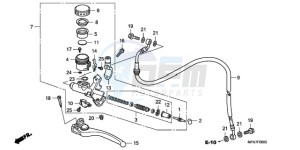 CB1000RA9 France - (F / ABS CMF) drawing CLUTCH MASTER CYLINDER