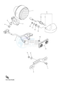 XVS950CUD-A XV950 ABS XV950 R-SPEC (BS54) drawing TAILLIGHT