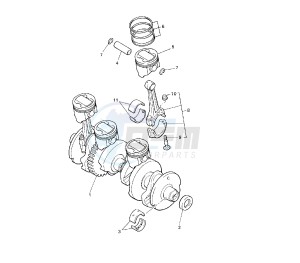 XJR 1300 drawing CRANKSHAFT AND PISTON