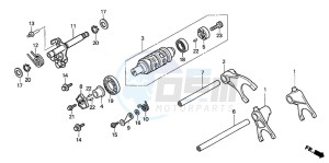 CBF1000A drawing GEARSHIFT DRUM